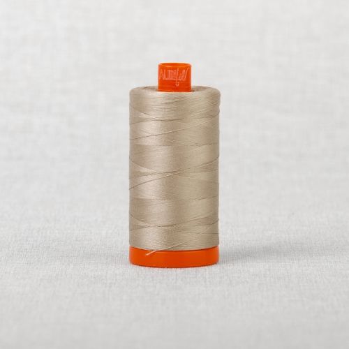 FIL DE COTON AURIFIL MAKO 50 1300M - 5011 BEIGE CORDE