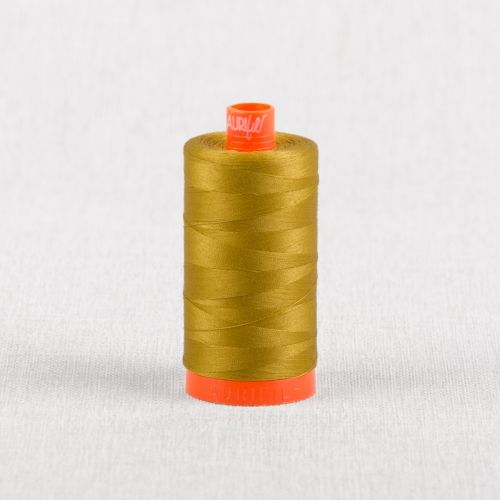 FIL DE COTON AURIFIL MAKO 50 1300M - 5022 MOUTARDE