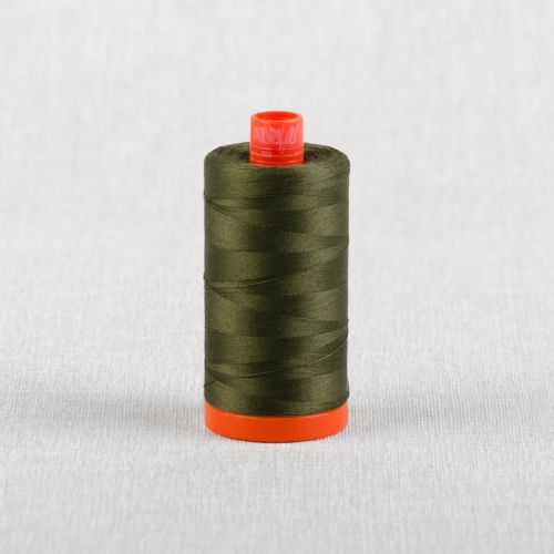 FIL DE COTON AURIFIL MAKO 50 1300M - 5023 VERT MOYEN