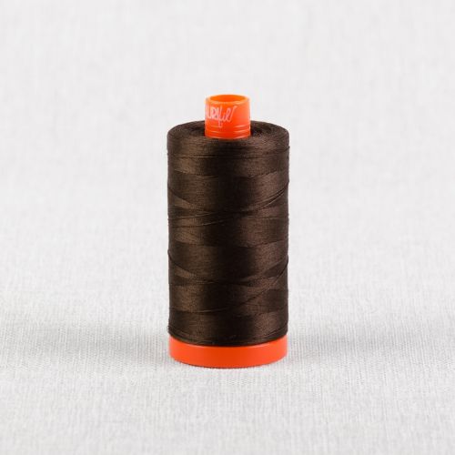 FIL DE COTON AURIFIL MAKO 50 1300M - 5024 BRUN FONCÉ