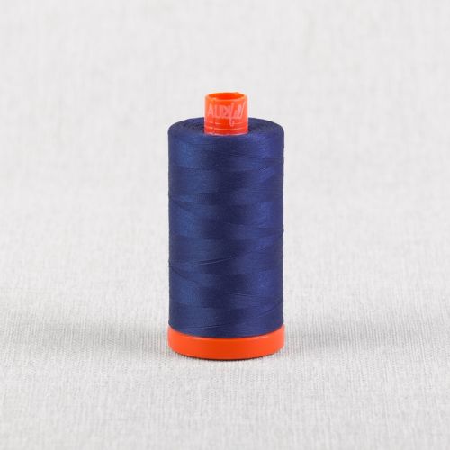 FIL DE COTON AURIFIL MAKO 50 1300M - 6738 PAON BLEU