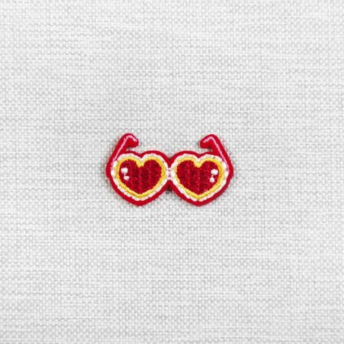 APPLIQUÉ LUNETTES CŒUR