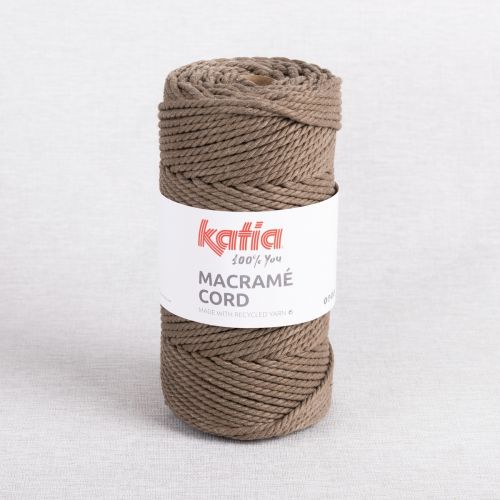 CORDE À MACRAMÉ 100% RECYCLÉE 5MM PAR KATIA - BRUN FAUVE