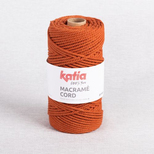 CORDE À MACRAMÉ 100% RECYCLÉE 5MM PAR KATIA - ROUILLE