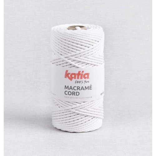CORDE À MACRAMÉ 100% RECYCLÉE 5MM PAR KATIA - BLANC