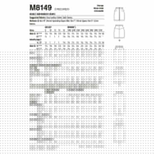 MCCALLS - M8149 JUPES POUR FEMMES - 26W-32W