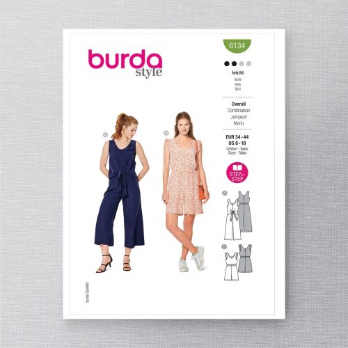 BURDA - 6134 COMBINAISON POUR FEMMES