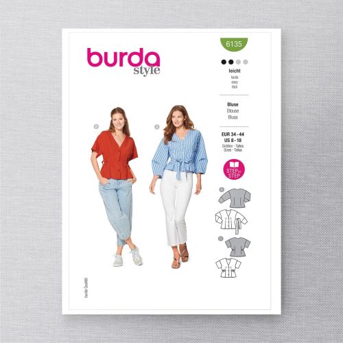 BURDA - 6135 BLOUSES POUR FEMMES