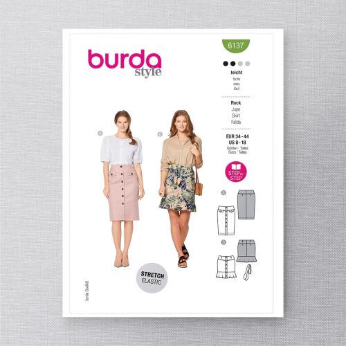 BURDA - 6137 JUPES POUR FEMMES