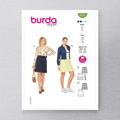 BURDA - 6147 JUPES POUR FEMMES