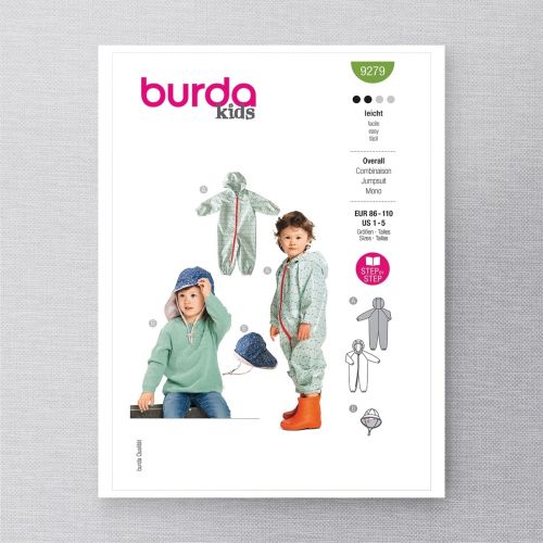 BURDA - 9279 COMBINAISON POUR ENFANT