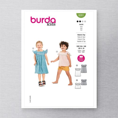 BURDA - 9281 ROBE ET HAUT POUR ENFANT
