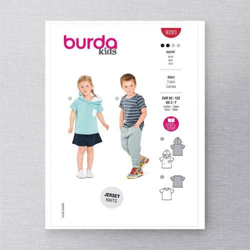 BURDA - 9283 T-SHIRT POUR ENFANT