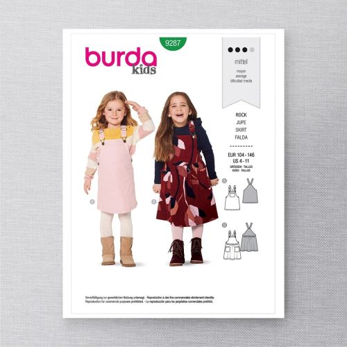 BURDA - 9287 JUPES POUR ENFANT