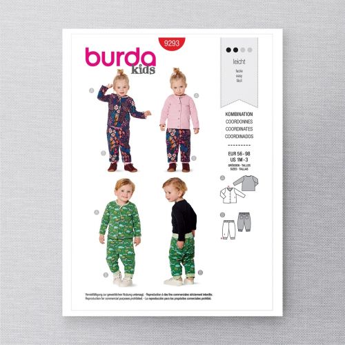 BURDA - 9293 COORDONNÉS POUR ENFANT