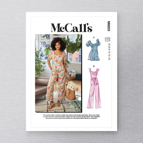 MCCALLS - M8203 COMBINAISONS POUR FEMMES