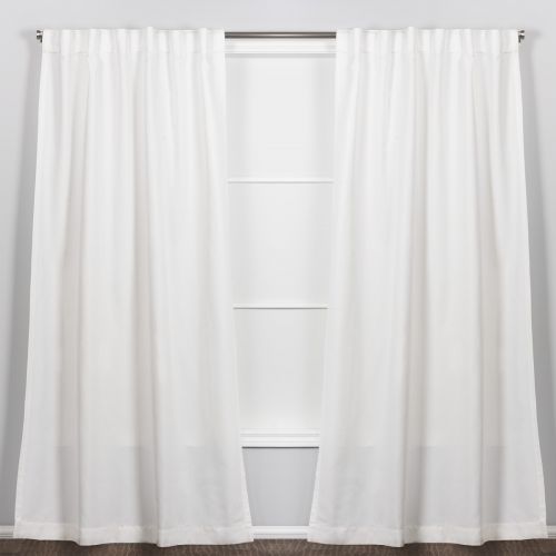 RIDEAU BRETELLES CACHÉES  MULBERRY 52 X 84 PO BLANC