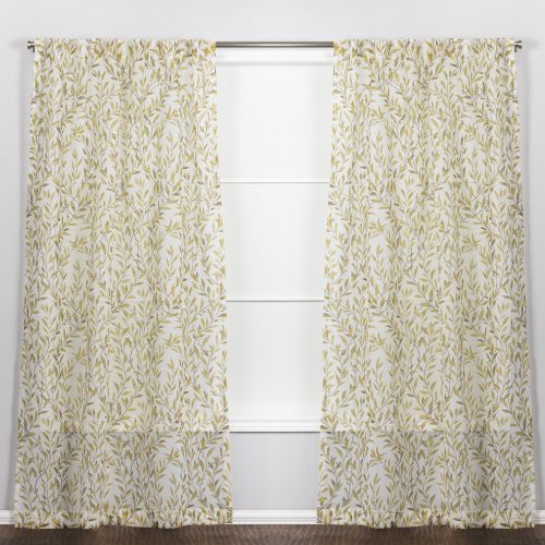 RIDEAU BRETELLES CACHÉES VERDURE 54 X 84 PO VERT