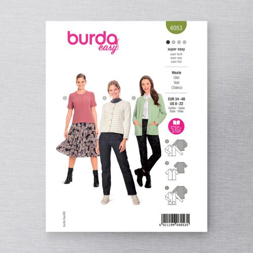 BURDA - 6053 CARDIGAN POUR FEMMES