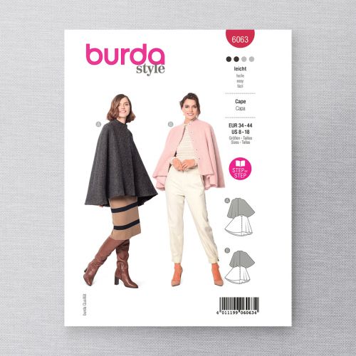 BURDA - 6063 CAPE POUR FEMMES