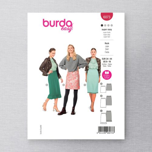 BURDA - 6073 JUPE DROITE