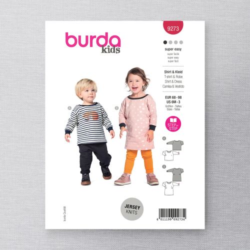 BURDA - 9273 ROBE ET CHANDAIL POUR BÉBÉ