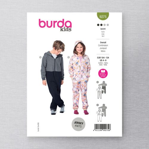 BURDA - 9275 COMBINAISON POUR ENFANTS 