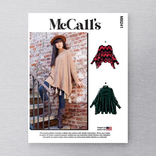 MCCALLS - M8241 PONCHOS POUR FEMMES - TP-TTG