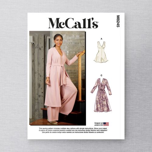 MCCALLS - M8245 COMBINAISONS ET PEIGNOIR POUR FEMMES - TP-TTG