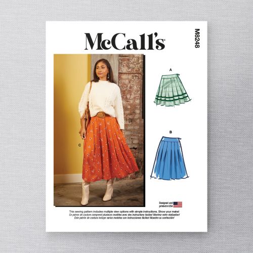 MCCALLS - M8248 JUPES À PLIS POUR FEMMES