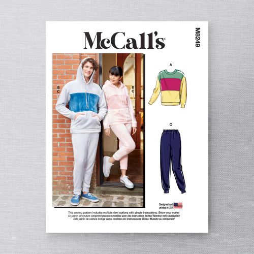 MCCALLS - M8249 HAUTS ET PANTALONS UNISEXE