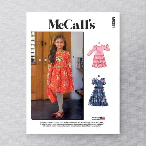 MCCALLS - M8251 ROBES POUR ENFANTS