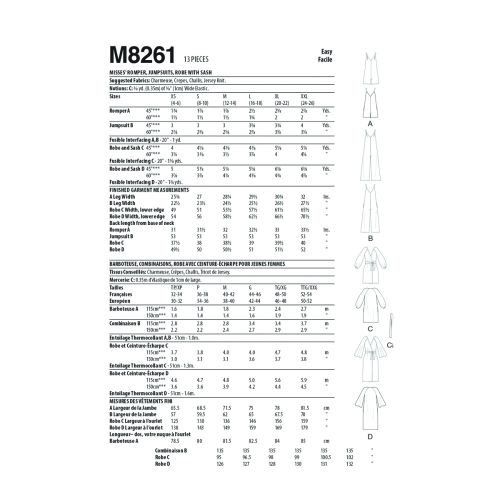 MCCALLS - M8262 PYJAMAS POUR HOMMES