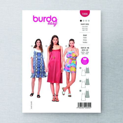 BURDA - 5996 ROBES SEMI-AJUSTÉES