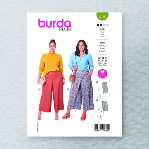 BURDA - 6035 PANTALONS AMPLES POUR FEMMES