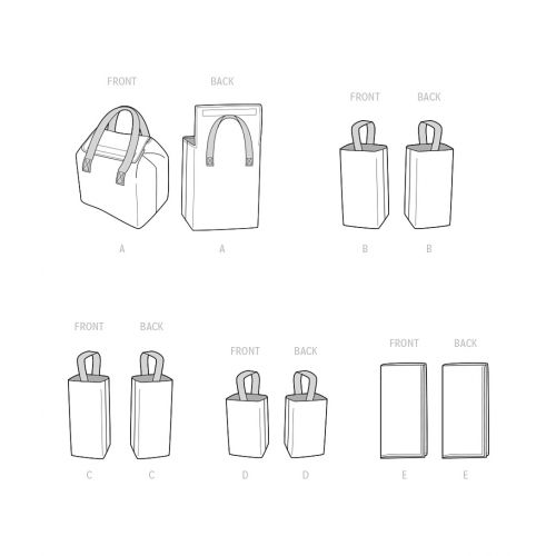 MCCALLS - M8297- SAC REPAS, SACS À BOCAUX ET SERVIETTE