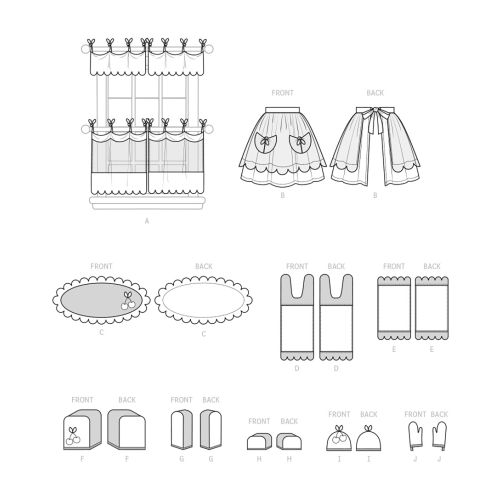 MCCALLS - M8302 - DÉCORATIONS CUISINE ET TABLIER