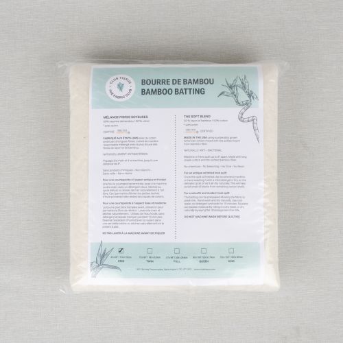 BOURRE BAMBOU/COTON CLUB TISSUS - LIT DE BÉBÉ - 45 PO X 60 PO
