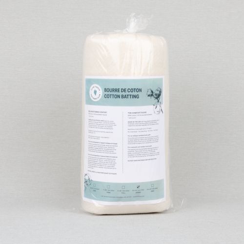 BOURRE COTON/POLY RECYCLÉ CLUB TISSUS - GRAND LIT - 96 PO X 108 PO