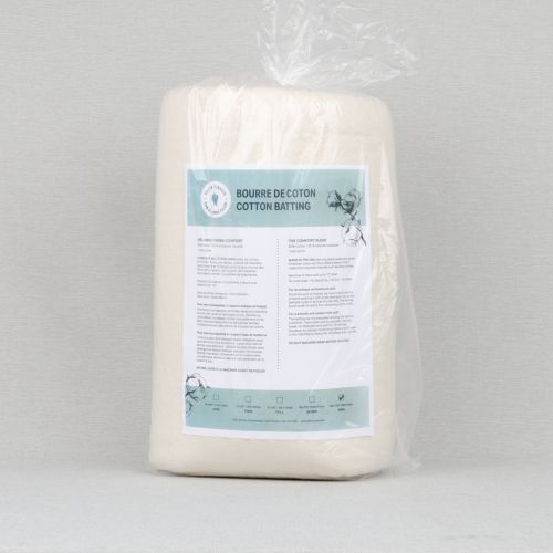 BOURRE COTON/POLY RECYCLÉ CLUB TISSUS - TRÈS GRAND LIT - 120 PO X 120 PO