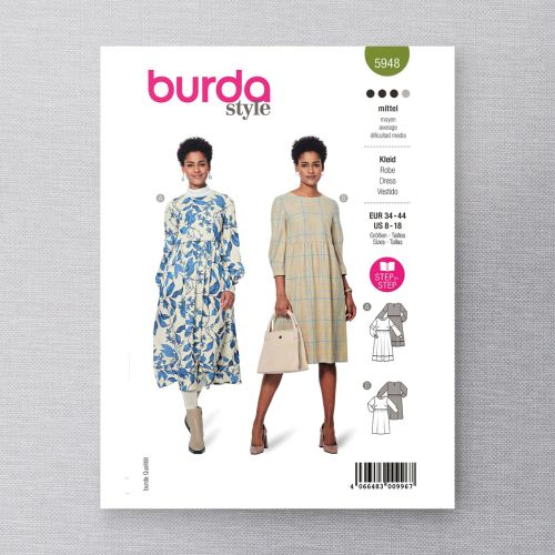 BURDA - 5948 - ROBE POUR FEMME
