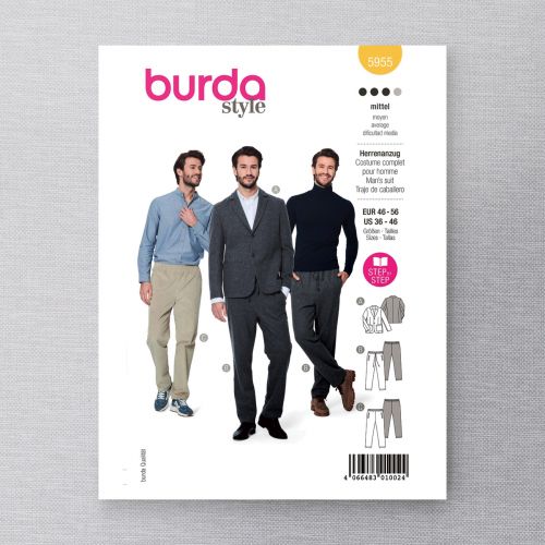 BURDA - 5955 - COSTUME COMPLET POUR HOMME