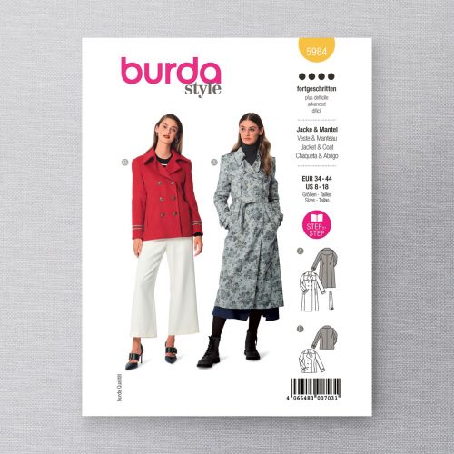 BURDA - 5984 - VESTE ET MANTEAU POUR FEMME