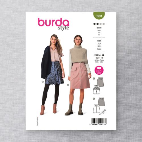 BURDA - 5991 - JUPE POUR FEMME