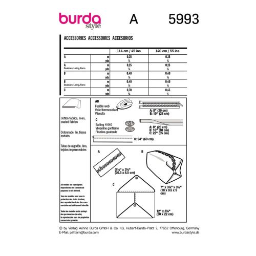 BURDA - 5993 - ACCESSOIRES