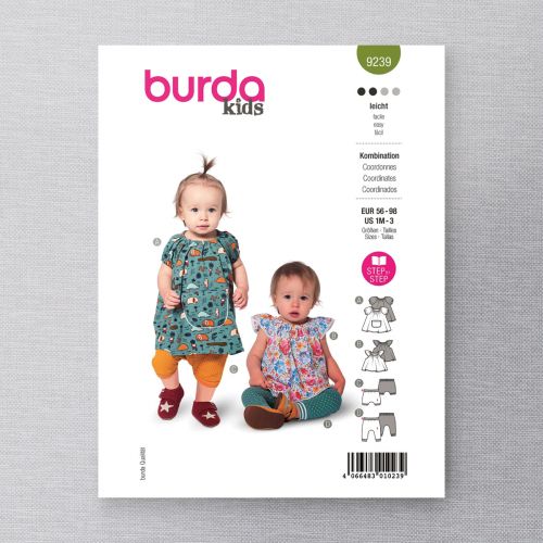 BURDA - 9239 - ENSEMBLES POUR ENFANTS