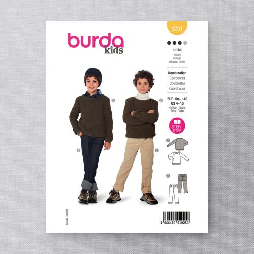 BURDA - 9251 - ENSEMBLES POUR GARÇON