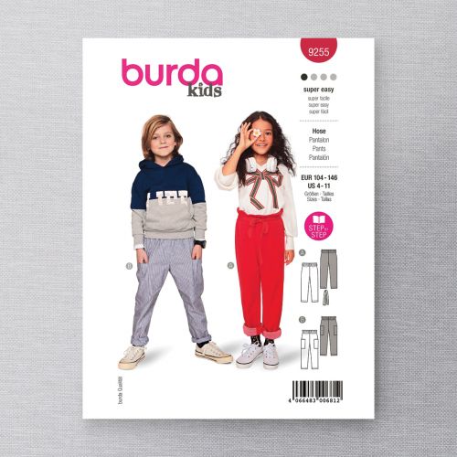 BURDA - 9255 - PANTALON POUR ENFANTS