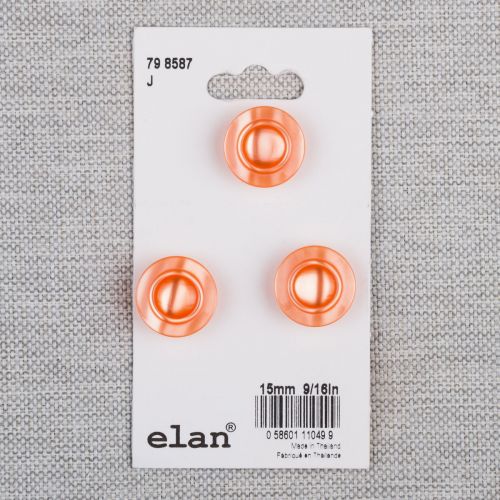 BOUTON ELAN - 15 MM TIGE ORANGE - ENS3