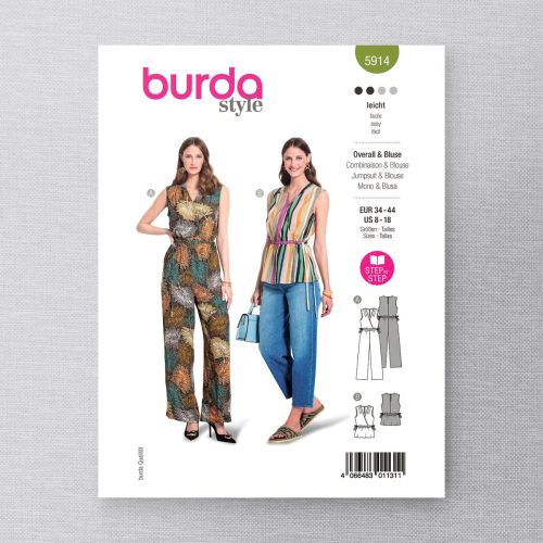 BURDA - 5914 - COMBINAISON & BLOUSE POUR FEMMES